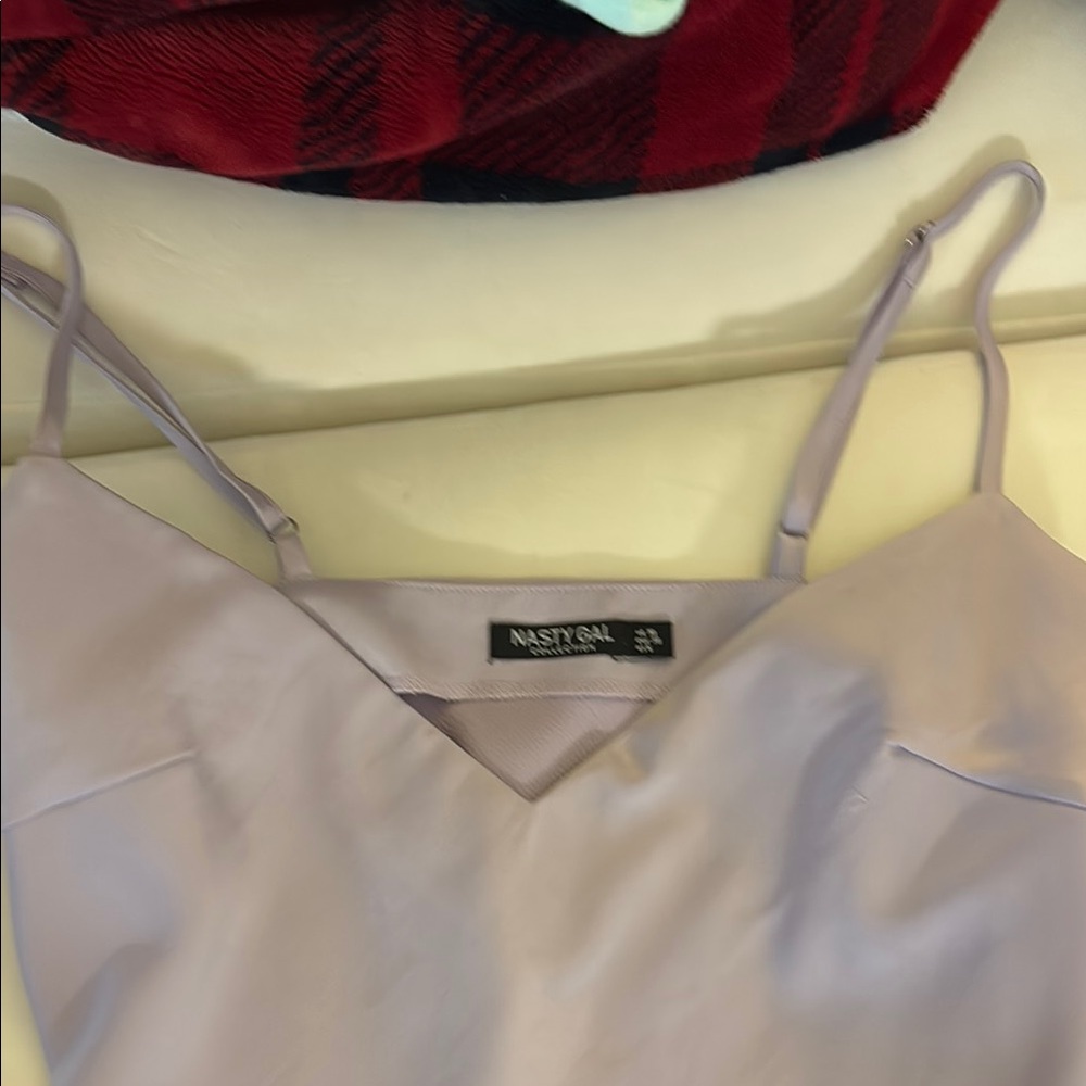 Nasty Gal Lilac V-Neck Cami Dress